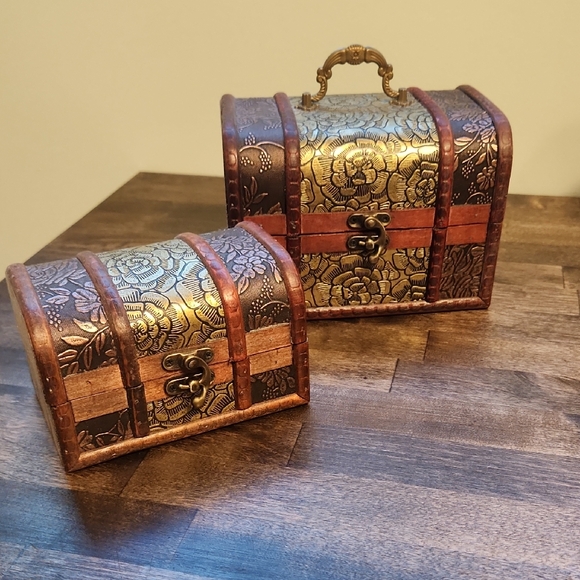 Other - Vintage Style Set Of Decorative Storage Container Chests